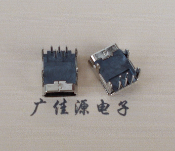 南京Mini usb 5p接口,迷你B型母座,四脚DIP插板,连接器