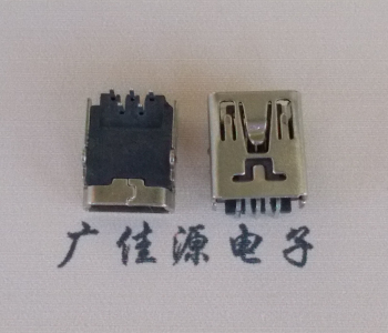 南京MINI USB前两脚插座 90度卧式 端子DIP针脚定义
