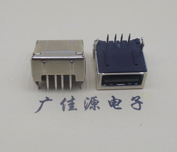 南京usb 2.0插座 A型单层90度 包胶母座