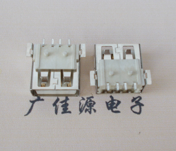 南京USB AF方形脚 贴片母座 1.0/1.2柱子直边接口