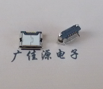 南京Micro usb连接器 鱼叉脚前插后贴无焊盘镀镍
