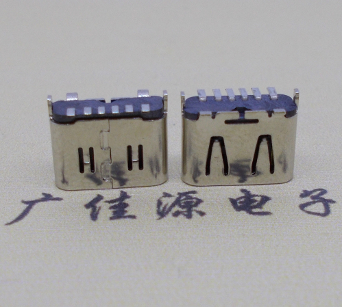 南京Type-C6P母座立贴H=6.5连接器