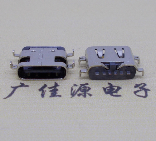 南京USBType-C6P母座沉板1.6连接器