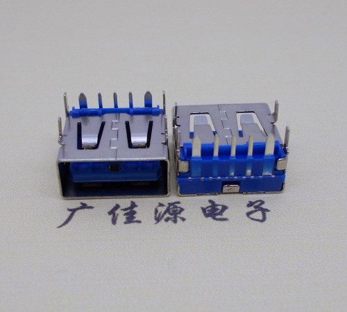 南京 USB5安大电流母座 OPPO蓝色胶芯,快速充电接口