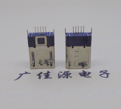 南京micro-迈克 插座 固定两脚鱼叉夹板1.0公头连接器