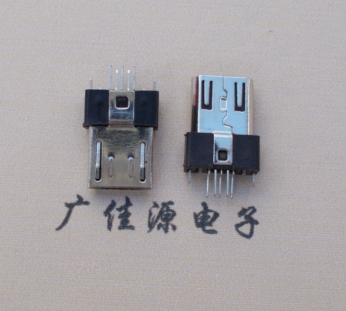 南京MICRO USB2.0插头.带卡勾-无卡勾夹板公头