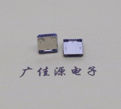 南京micro usb 5p公头 短体插板H=5.9立插
