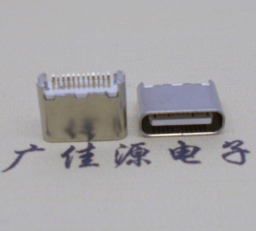 南京type-c24p母座短体6.5mm夹板连接器