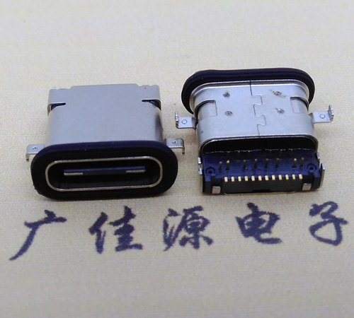 南京 卧式type-c16p母座前插后贴 type-c接口 type-c连接器