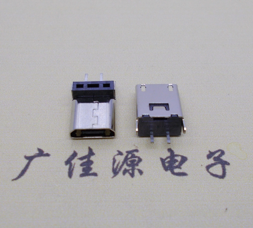 南京micro 2p直插母座无卷边180度铆合式H=9.3、10.0、10.5、11.5mm