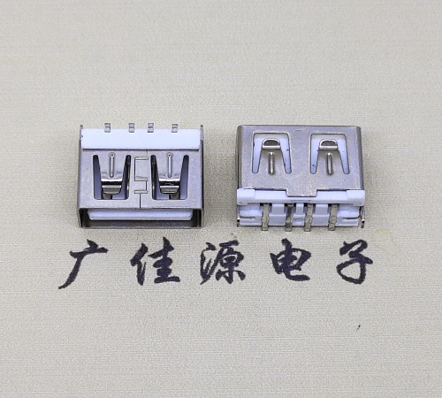 南京usbA母立贴10.0mm短体 DIP立插式连接器接口