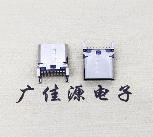 南京TYPE-C16Pin立贴连接器.四脚直插设计结构接线图